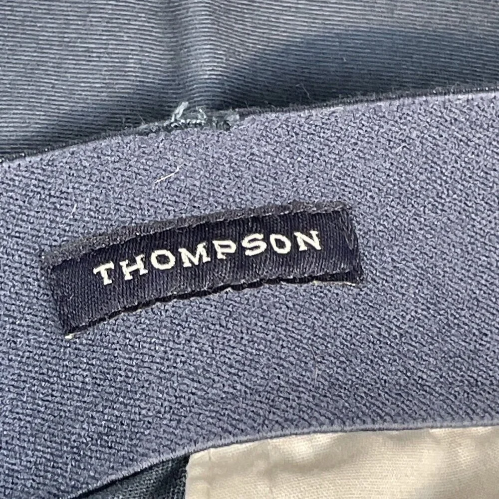 J Crew Thompson‎ Flex Pants Men's Size 36 Blue Cotton Poly Stretch Office Career